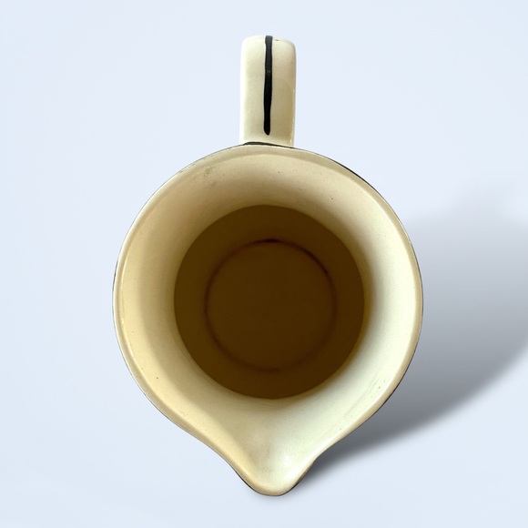 Ditmar Urbach Art Pottery Pitcher Vase Jug Hand Painted Czechoslovakia MCM 7.5” - Picture 6 of 10